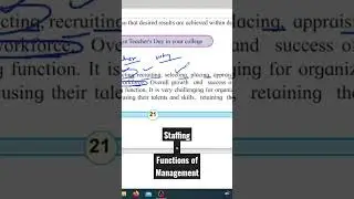 Management Functions | Watch complete lecture on channel #class12 #commerce #management #shorts