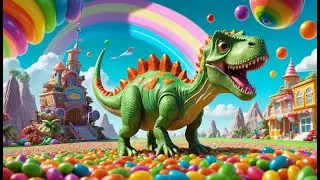 Dino Dexter and the Jelly Rocket | Space Dino Song for Kids | Gooey Galaxy Adventure Rhyme
