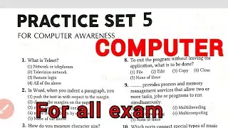 computer practice set-5 ||COMPUTER for osssc combined exam || COMPUTER AWARENESS