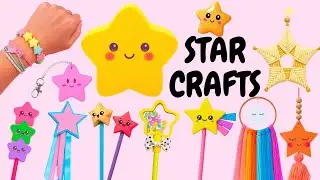 13 Star DIYs 🌟 Cute & Easy Ideas 🌟 Pencil Toppers, Keychains, School Supplies, Room Decor & More!