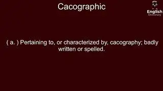 Cacographic
