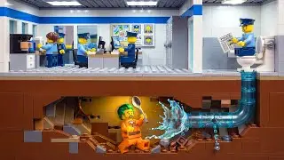100 Craziest Ways To Break Out of LEGO City Detention | Lego Stop Motion Animation