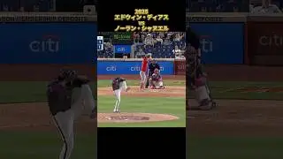 エドウィン・ディアス vsノーラン・シャヌエル 2025 全投球 Edwin D&iacute;az ドジャース  Nolan Schanuel  #shorts #大谷翔平