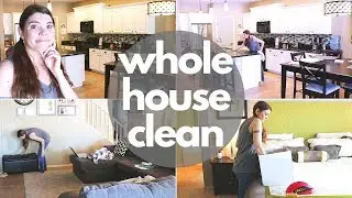 WHOLE HOUSE SPEED CLEANING ROUTINE // CLEANING MOTIVATION