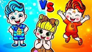 💖Paper DIY💖Rich Frozen vs Poor Fire Falls for Beautiful Rapunzel | Rapunzel Compilation 놀이 종이