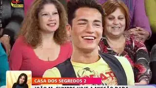 João Mota da Casa dos Segredos Secret Story em missão da Voz no Você na TV  30/Jan Parte 1/3