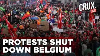 LIVE | Belgian Trade Unions Stage Nationwide Strike Against Government Austerity Plans | Brussels