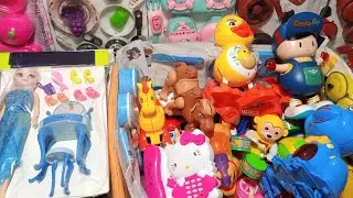 4 Minutes Satisfying with Unboxing Barbie doll Kitchen set , Racing Bike Swing Slide House Review