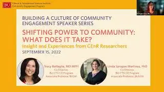 September 2022 Building a Culture of Community Engagement Speaker Series