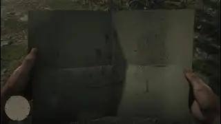 Red Dead Redemption 2 Treasure hunting using the sketch map.