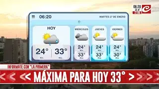 Martes caluroso y algo nublado en la ciudad de Buenos Aires... &iquest;c&oacute;mo sigue la semana?