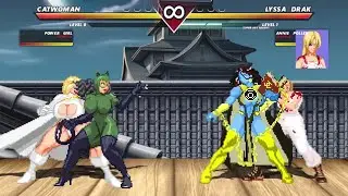 Catwoman & PowerGirl VS Lyssa Drak & Annie Polley I HIGH LEVEL EPIC FIGHT