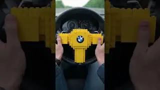 LEGO BMW Steering Wheel &mdash; Will It Snap? (POV) Watch the Tension Build #lego #bmw #steeringwheel