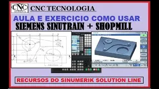 39 COMO PROGRAMAR CONTORNO DE PEÇAS NO CNC SIEMENS SINUMERIK SOLUTION LINE COM SHOPMILL E SIMULADOR