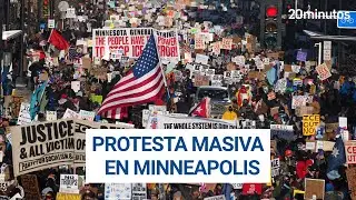 PROTESTAS MASIVAS en MINNEAPOLIS contra el operativo del ICE