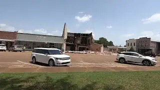 Historic Building Callapsed, Downtown Square, Grenada, MS