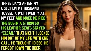 My husband made me take the bus after my C-section, so I locked him out.