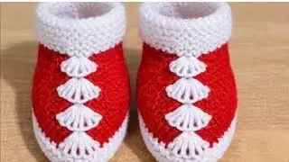 बेबी सॉक्स बनाने का नया तरीका | Easy woolen baby socks knitting Tutorial| #crochet#crosiya