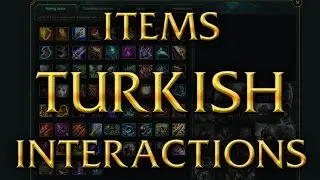 LoL Voices - Interactions when buying items - Turkish [Patch 6.6]
