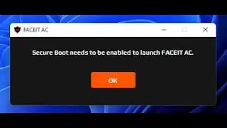 как решить проблему на материнской плате MSI secure boot needs to be enabled to launch faceit ac