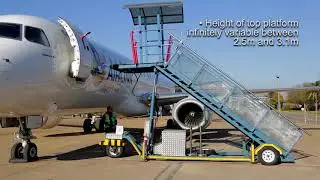 Aircraft passenger boarding steps