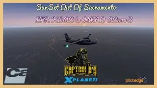 Sun Set Out of Sacramento- IFR flight KSAC to KRNO Carenado AC 500S