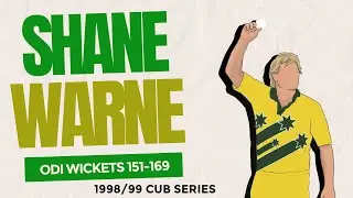 Shane Warne ODI Cricket Wickets #151-169 (1998/99 CUB Series)