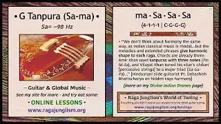 G Tanpura (98 Hz) | Sa-ma | Longform HQ Drone Samples | World of Tuning | Rāga Junglism