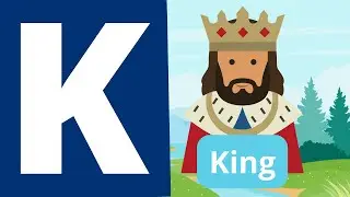 Letter K - ABC Learn the Alphabet | Kangaroo, Kite, King, Key - Phonics Song