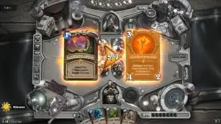 Hearthstone: Un'Goro new card type: Quest (Warrior): Fire Plume's Heart (vs Combo Rogue)