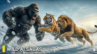 Epic Showdown: Simba & Shere Khan vs. King Kong!