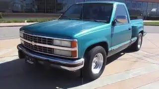 1991 Blue Chevrolet Silverado StepsideTruck Walkaround