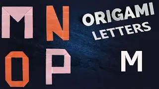 alphabet letters for origami - letter M