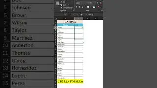 Excel LEN Formula | 😱Count Characters in Cell Easily😱  #excel #exceltips #shorts