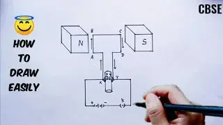 How to draw Electric Motor step by step for beginners !