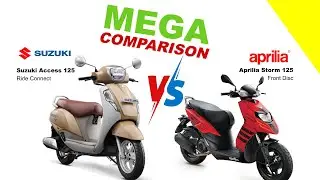 Suzuki Access 125 vs Aprilia Storm 125 | MEGA COMPARISON | Bike Info