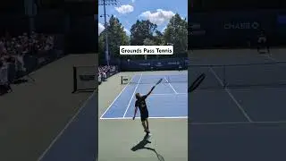 Stefanos Tsitsipas backhand practice with Gael Monfils @ US Open 2025 #usopen #tennis #atp #monfils