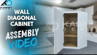 Wall Diagonal Corner Cabinet Assembly Video | RTA Corner Wall Cabinet | Kabinet Depot