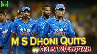 Shocking! Dhoni Quits as ODI & T20 captain