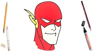 How To Draw Flash Easy Step By Step | Justice League Art Lesson