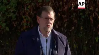 PM Rajoy casts ballot in Spain election