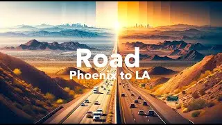 DRIVING ROAD TRIP Phoenix to Los Angeles 4k!
