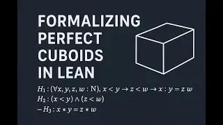 Overview of AI-assisted Lean formalization of my Perfect Cuboid proof