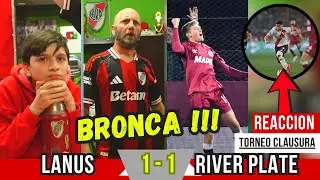 LANUS 1 vs RIVER PLATE 1 - Reacciones de Hinchas de River - RE CALIENTE  - CLAUSURA 2025