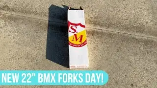 New 22&rdquo; S&M BMX Forks (26mm Offset) | Unboxing + Installation