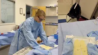 Donning & Doffing Sterile PPE | Step-by-Step 1st Person POV