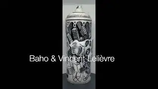 WHITE by BAHO X Vincent Leli&egrave;vre #graffitiart #baho #vincentlelievre #sprayart #streetart #urbanart