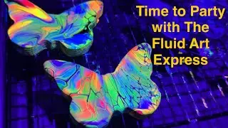 #121 Mini Butterflies for the Fluid Art Express