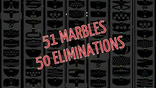 51 Marbles - 50 Eliminations - Algodoo Marble Race