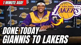 BACKSTAGE CONFIRMED: GIANNIS SAYS YES AND LAKERS FINALIZE BLOCKBUSTER TODAY | lakers news